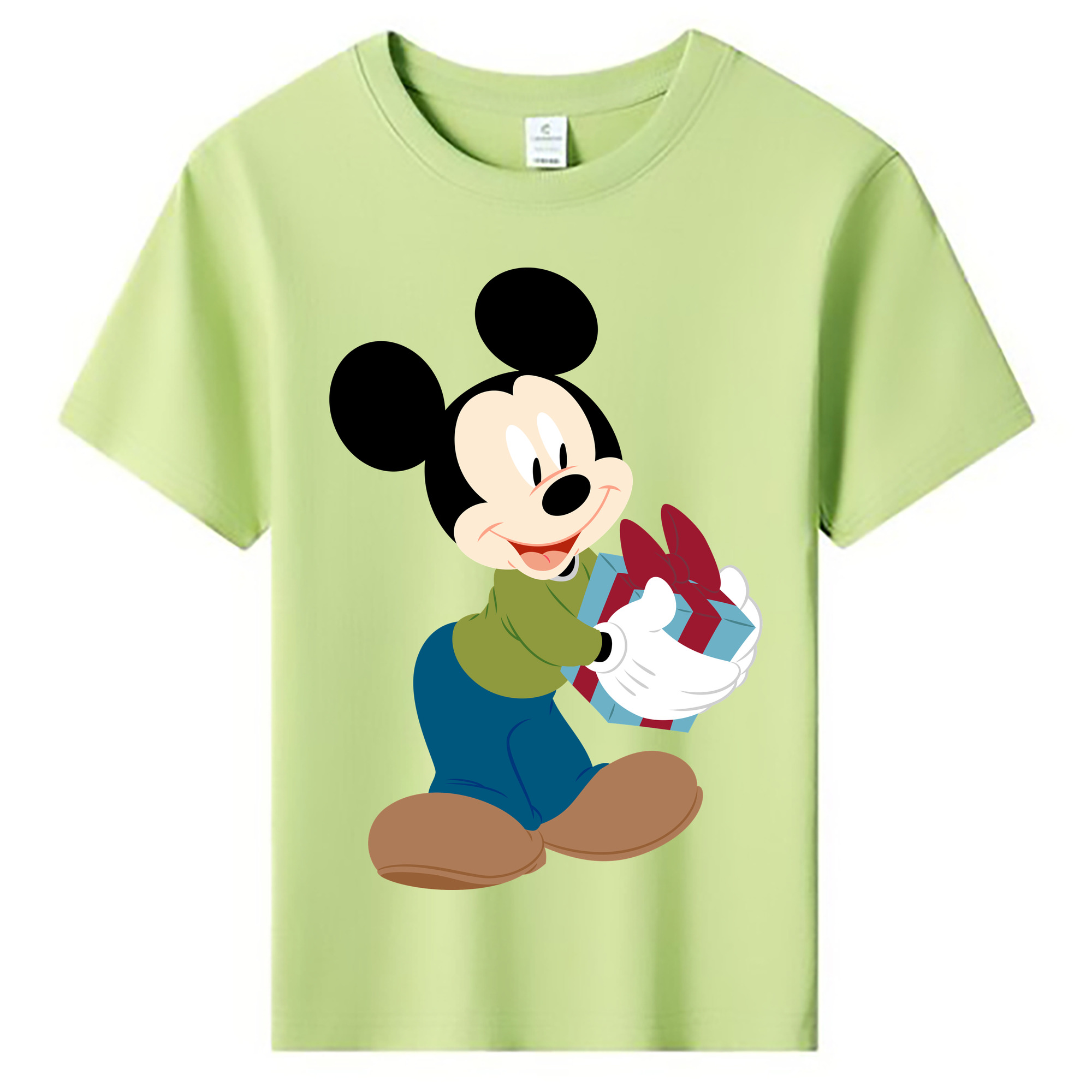 ミッキーマウス Mickey Mouse 綿100％キッズTシャツ（フロントプリント）